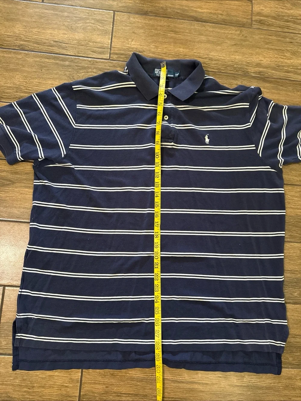 Polo Ralph Lauren 2XL  Striped Short Sleeve Polo Cotton Shirt Stretch